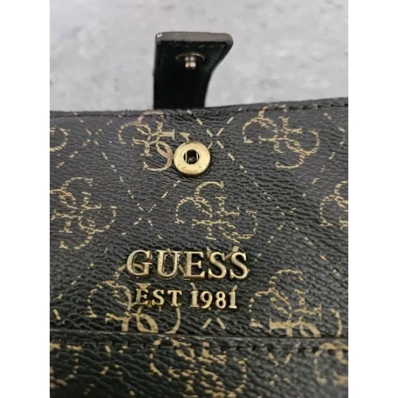 Guess Cordelia Petite Trifold Brown Wallet - Picture 6 of 6